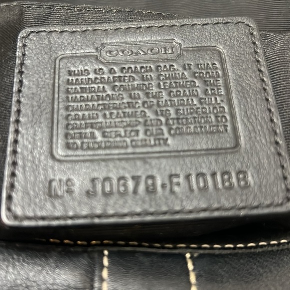 Coach Black Leather Soho Shoulder Bag with Silver Accents# F10188 - Picture 12 of 12